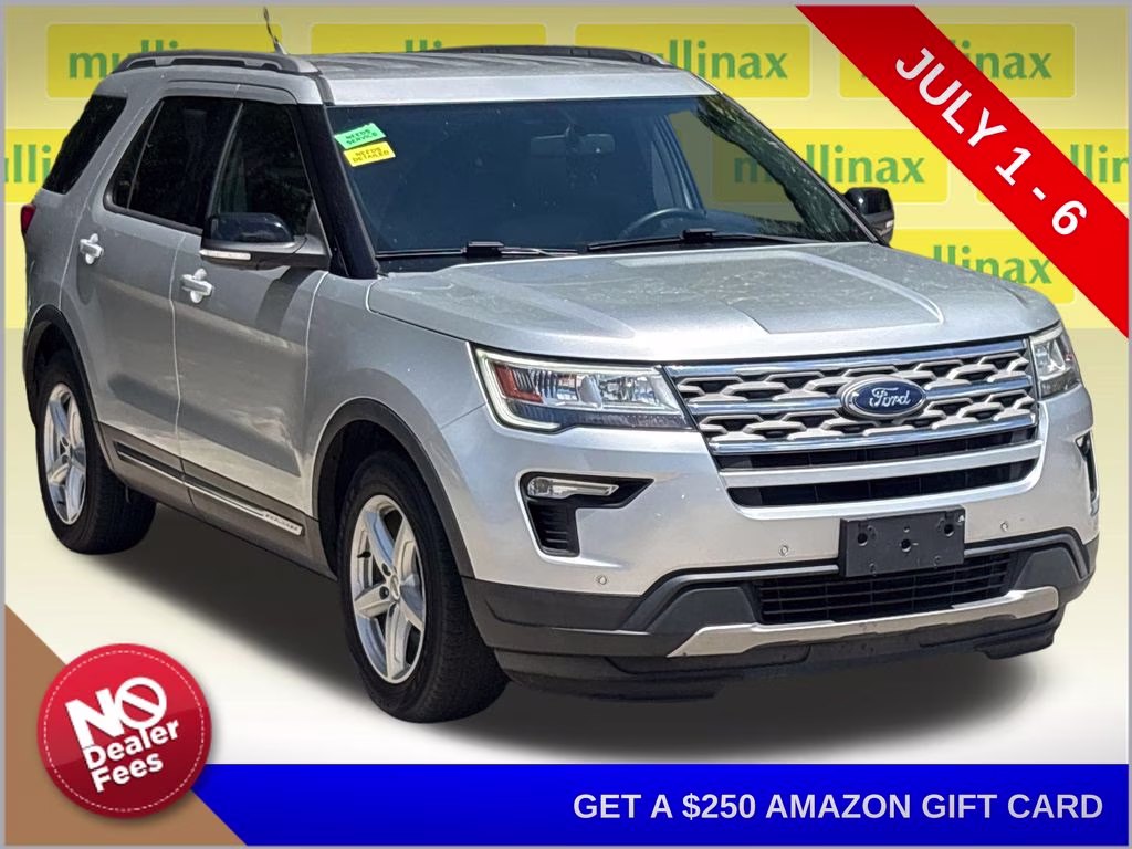 2018 Ingot Silver Ford Explorer XLT FWD SUV