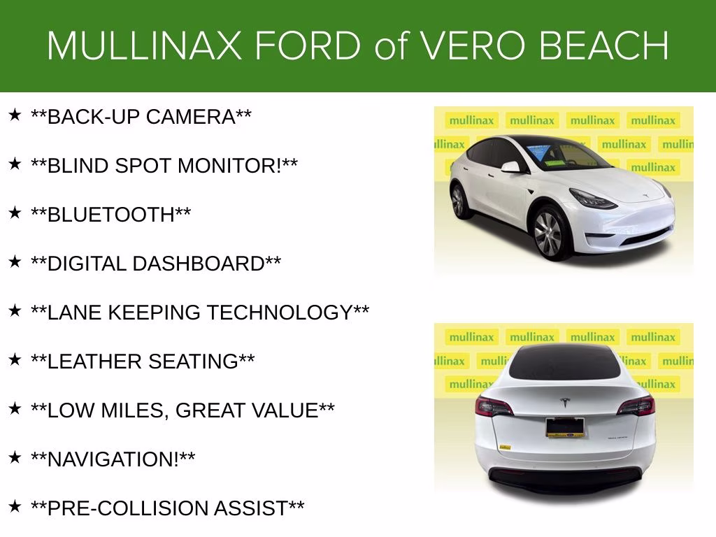 2021 Pearl White Multi-Coat Tesla Model Y Long Range AWD SUV