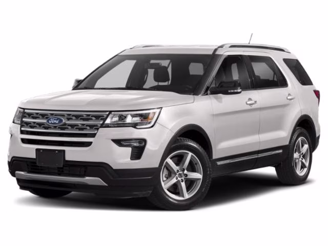 2018 White Platinum Ford Explorer Platinum 4X4 SUV
