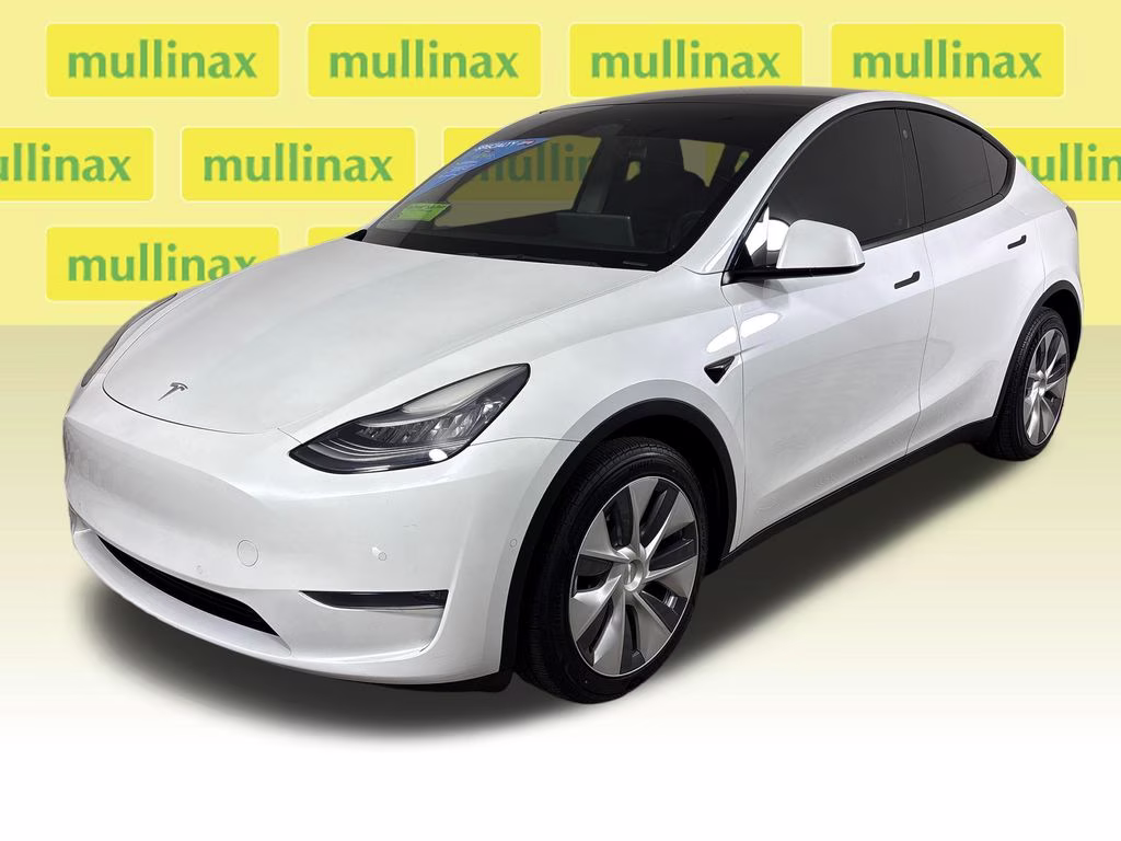 2021 Pearl White Multi-Coat Tesla Model Y Long Range AWD SUV
