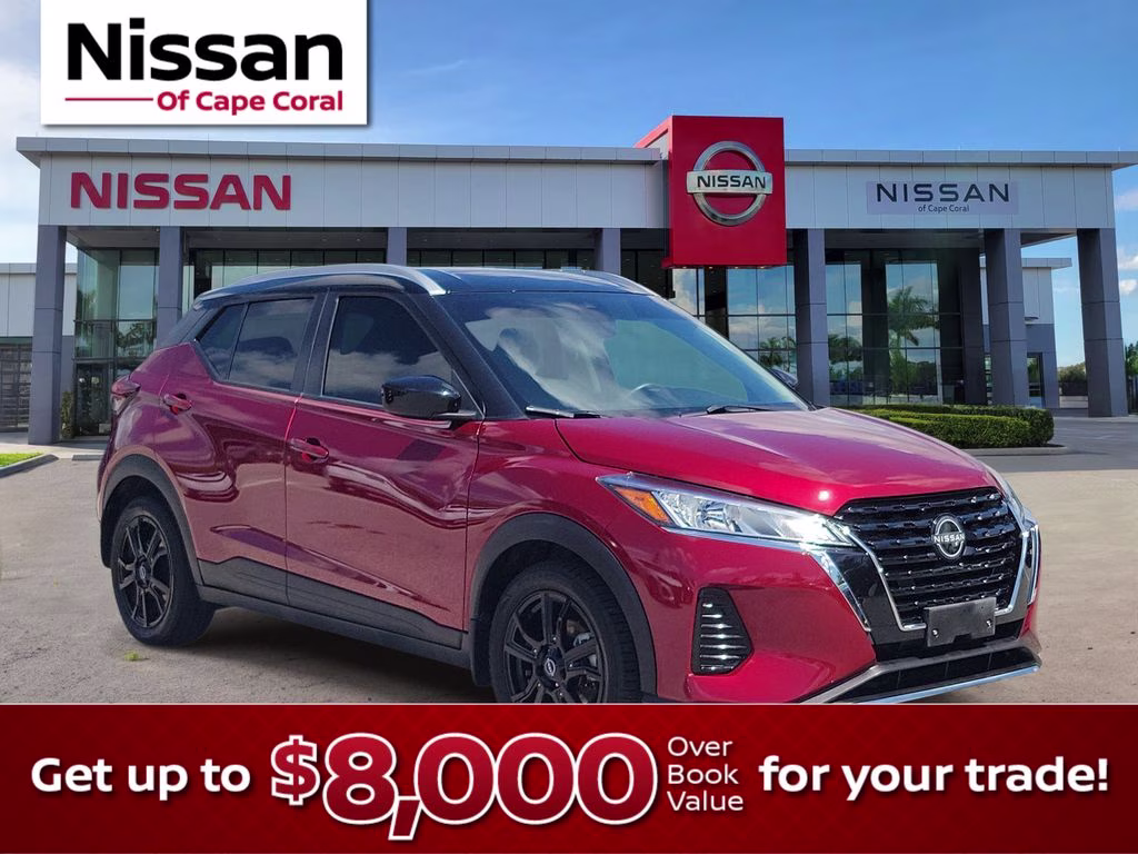 2023 Scarlet Ember Tintcoat/Super Black Nissan Kicks SV FWD SUV