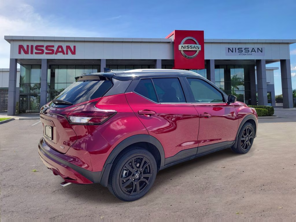 2023 Scarlet Ember Tintcoat/Super Black Nissan Kicks SV FWD SUV