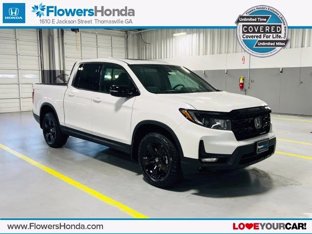 2026 Platinum White Pearl Honda Ridgeline Black Edition Truck
