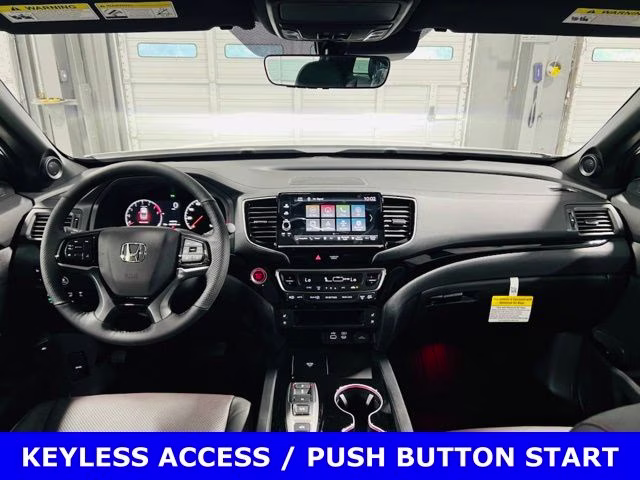 2026 Platinum White Pearl Honda Ridgeline Black Edition AWD Truck
