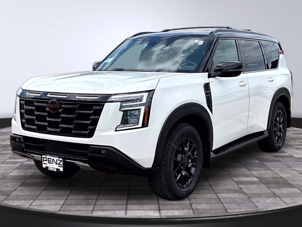 2026 Aspen White/Super Black Nissan Armada PRO-4X 4X4 SUV