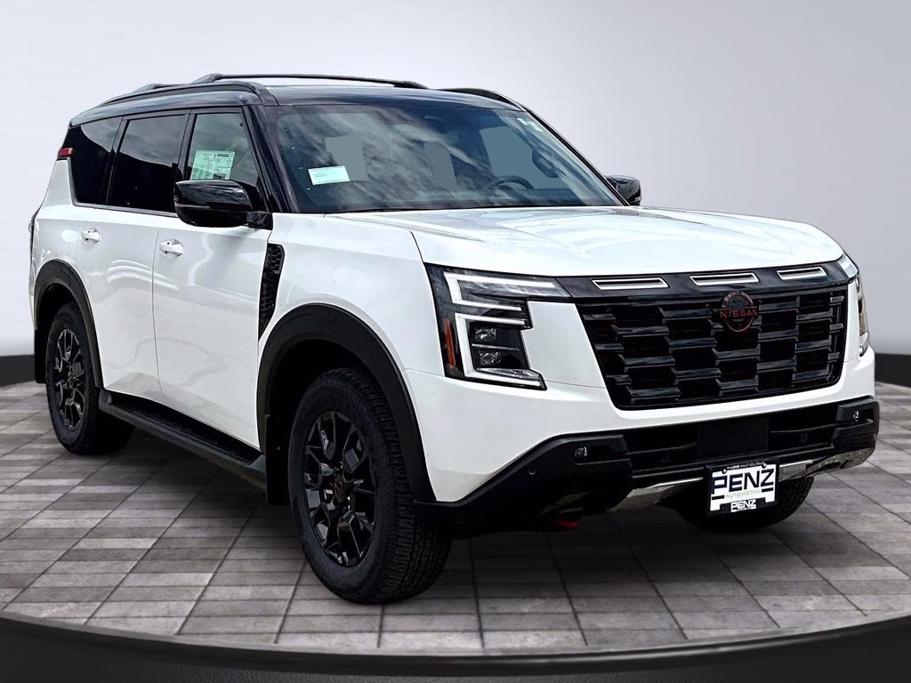 2026 Aspen White/Super Black Nissan Armada PRO-4X 4X4 SUV
