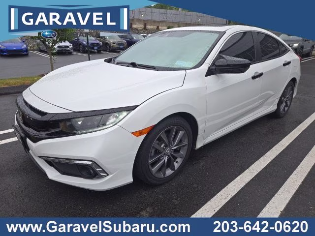 2020 White Honda Civic EX FWD Sedan