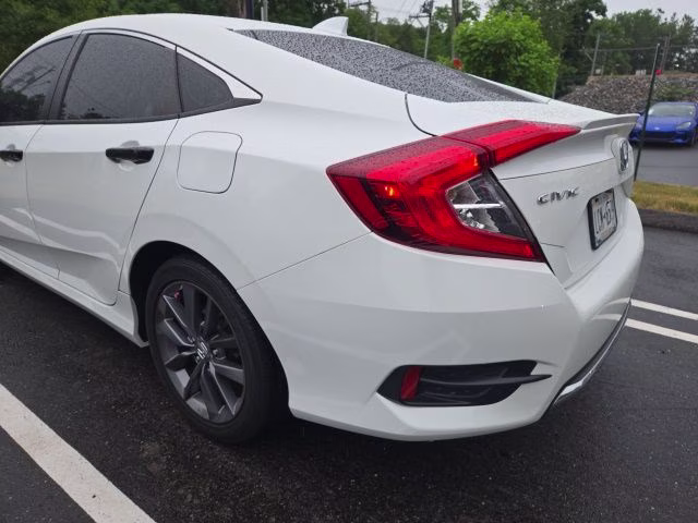 2020 White Honda Civic EX FWD Sedan