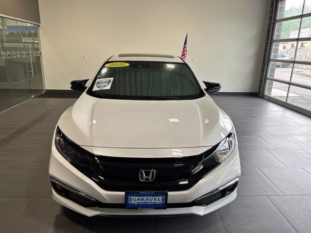 2020 White Honda Civic EX FWD Sedan