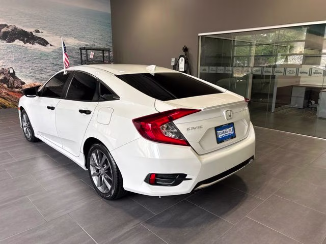 2020 White Honda Civic EX FWD Sedan