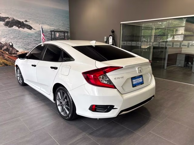 2020 White Honda Civic EX FWD Sedan
