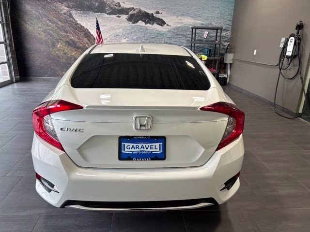 2020 White Honda Civic EX FWD Sedan