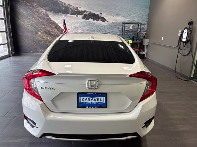 2020 White Honda Civic EX FWD Sedan