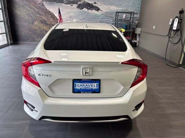 2020 White Honda Civic EX FWD Sedan