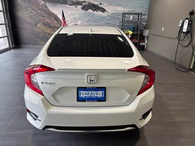 2020 White Honda Civic EX FWD Sedan