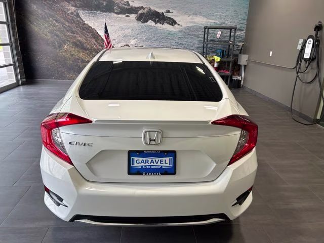2020 White Honda Civic EX FWD Sedan