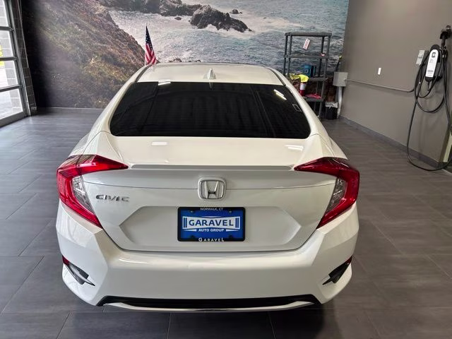 2020 White Honda Civic EX FWD Sedan