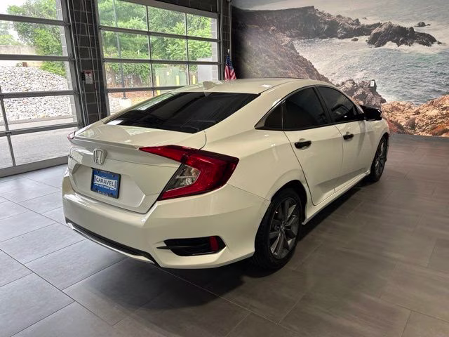 2020 White Honda Civic EX FWD Sedan