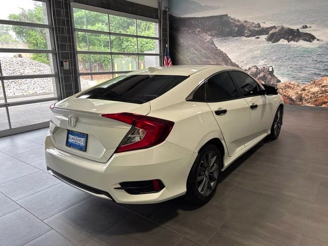 2020 White Honda Civic EX FWD Sedan