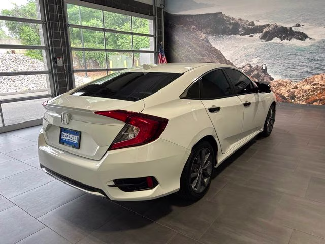 2020 White Honda Civic EX FWD Sedan