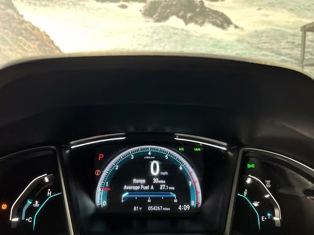 2020 White Honda Civic EX FWD Sedan