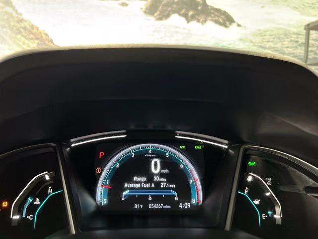 2020 White Honda Civic EX FWD Sedan