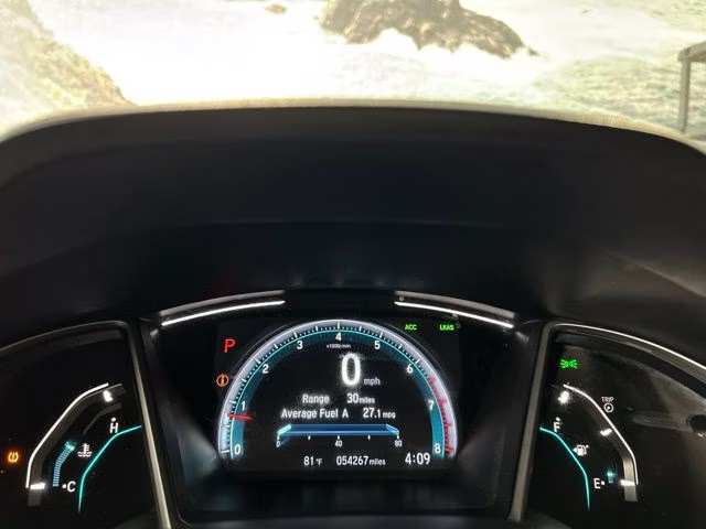 2020 White Honda Civic EX FWD Sedan