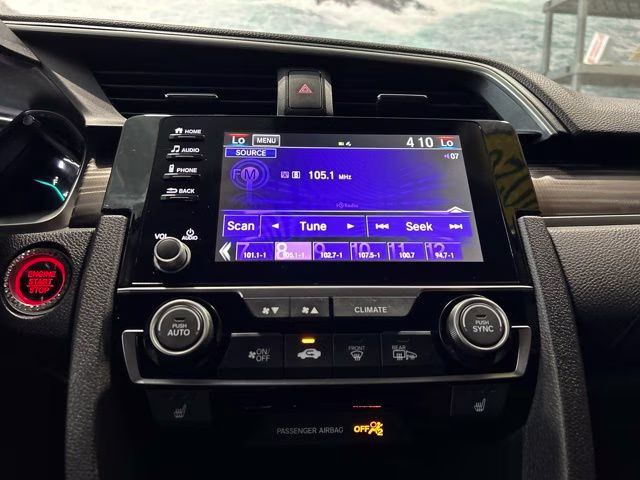 2020 White Honda Civic EX FWD Sedan