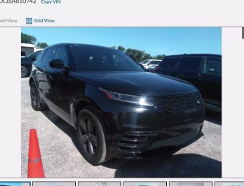 2025 Santorini Black Metallic Land Rover Range Rover Velar Dynamic SE AWD SUV