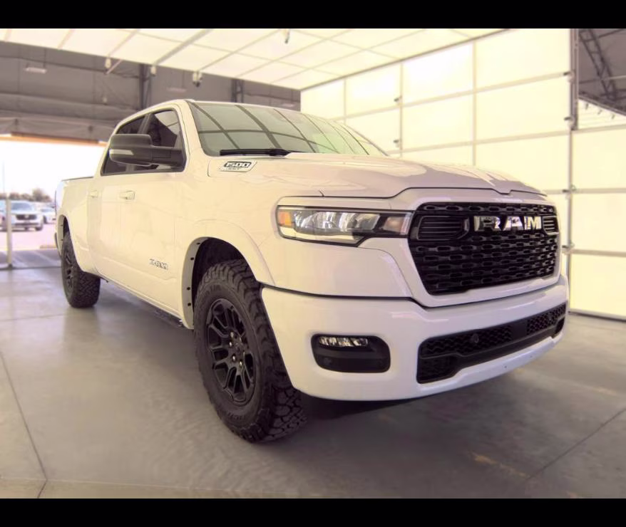 2025 Bright White Clearcoat Ram 1500 Big Horn 4X4 Truck