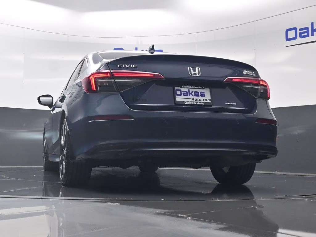2025 Boost Blue Pearl Honda Civic Hybrid Sport Touring FWD Sedan