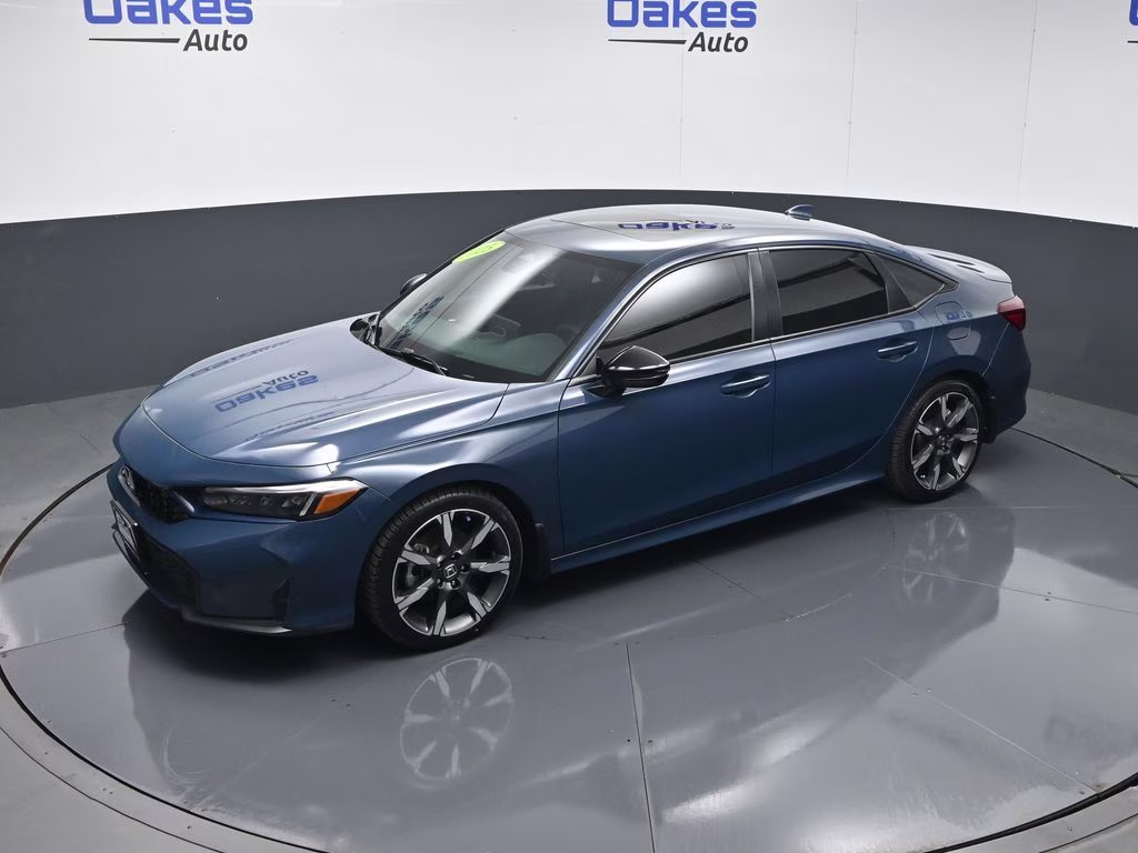 2025 Boost Blue Pearl Honda Civic Hybrid Sport Touring FWD Sedan