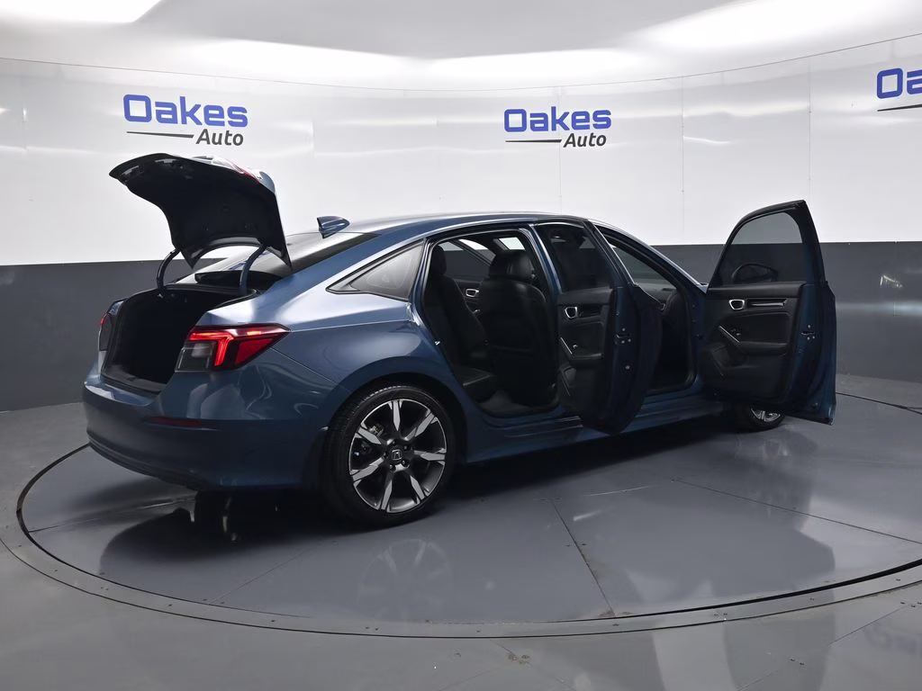 2025 Boost Blue Pearl Honda Civic Hybrid Sport Touring FWD Sedan
