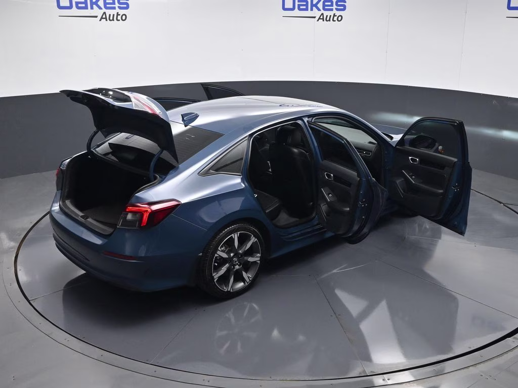 2025 Boost Blue Pearl Honda Civic Hybrid Sport Touring FWD Sedan