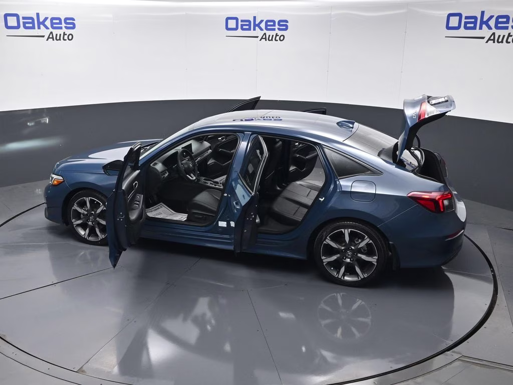 2025 Boost Blue Pearl Honda Civic Hybrid Sport Touring FWD Sedan
