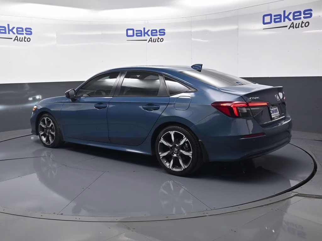 2025 Boost Blue Pearl Honda Civic Hybrid Sport Touring FWD Sedan