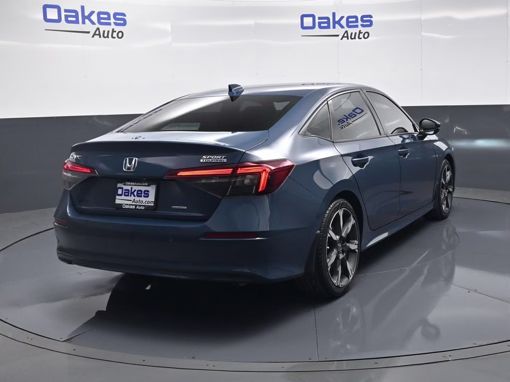 2025 Boost Blue Pearl Honda Civic Hybrid Sport Touring FWD Sedan