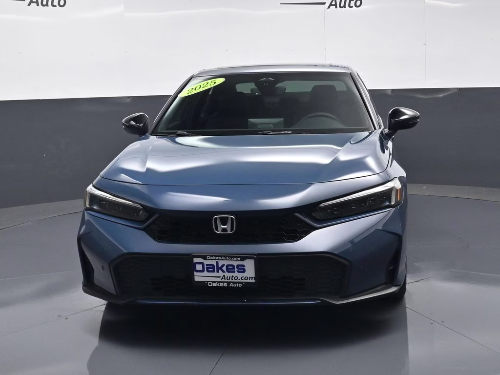 2025 Boost Blue Pearl Honda Civic Hybrid Sport Touring FWD Sedan