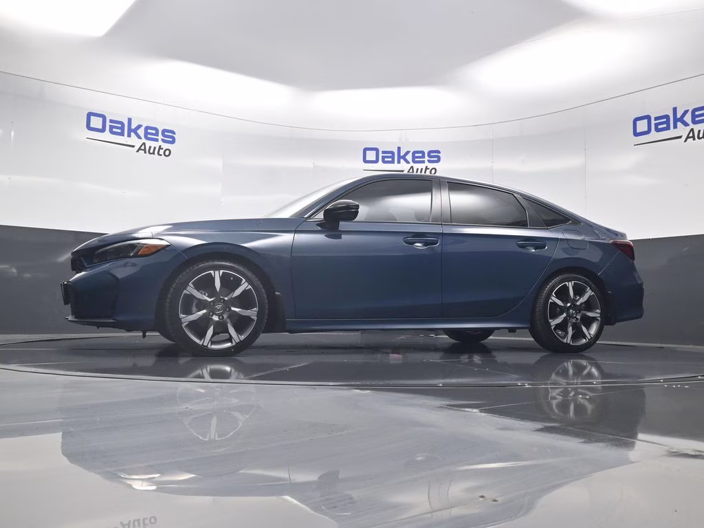 2025 Boost Blue Pearl Honda Civic Hybrid Sport Touring FWD Sedan