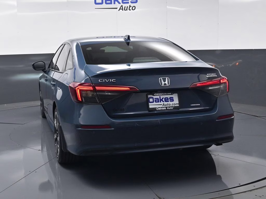 2025 Boost Blue Pearl Honda Civic Hybrid Sport Touring FWD Sedan