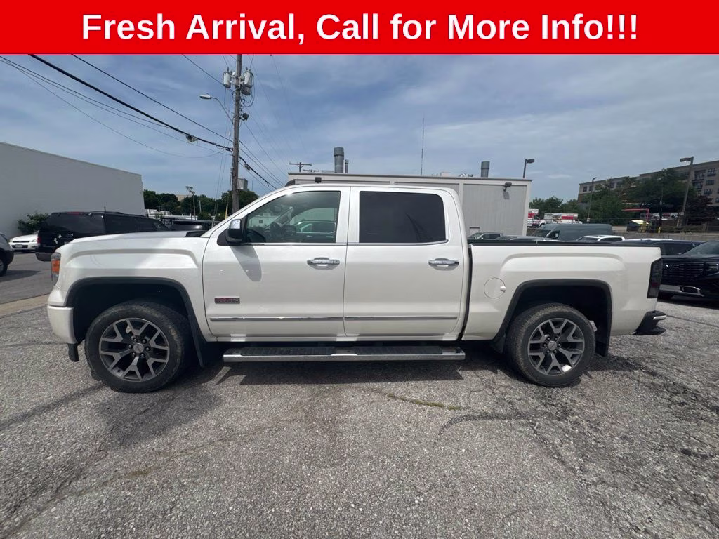 2015 White Diamond Clearcoat GMC Sierra 1500 SLT 4X4 Truck