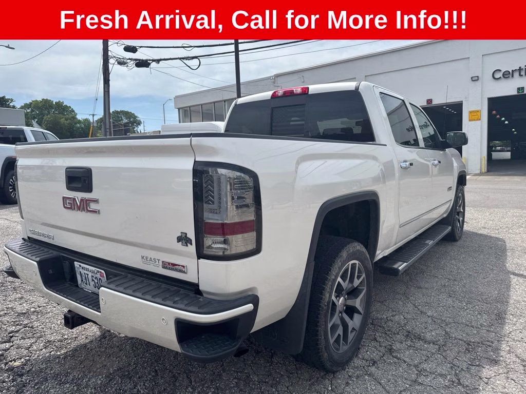 2015 White Diamond Clearcoat GMC Sierra 1500 SLT 4X4 Truck