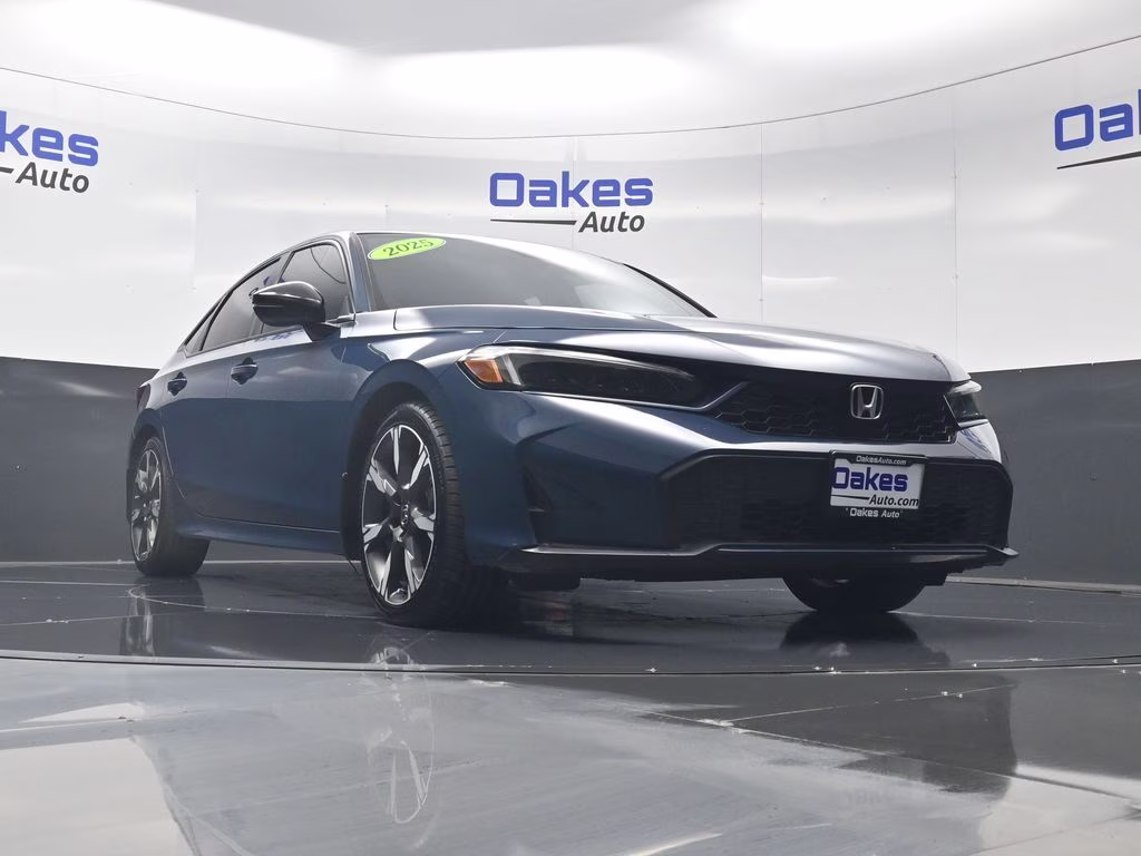 2025 Boost Blue Pearl Honda Civic Hybrid Sport Touring FWD Sedan