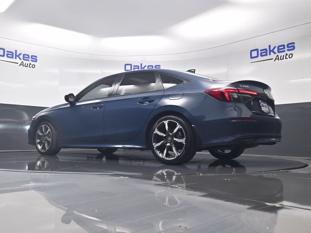 2025 Boost Blue Pearl Honda Civic Hybrid Sport Touring FWD Sedan