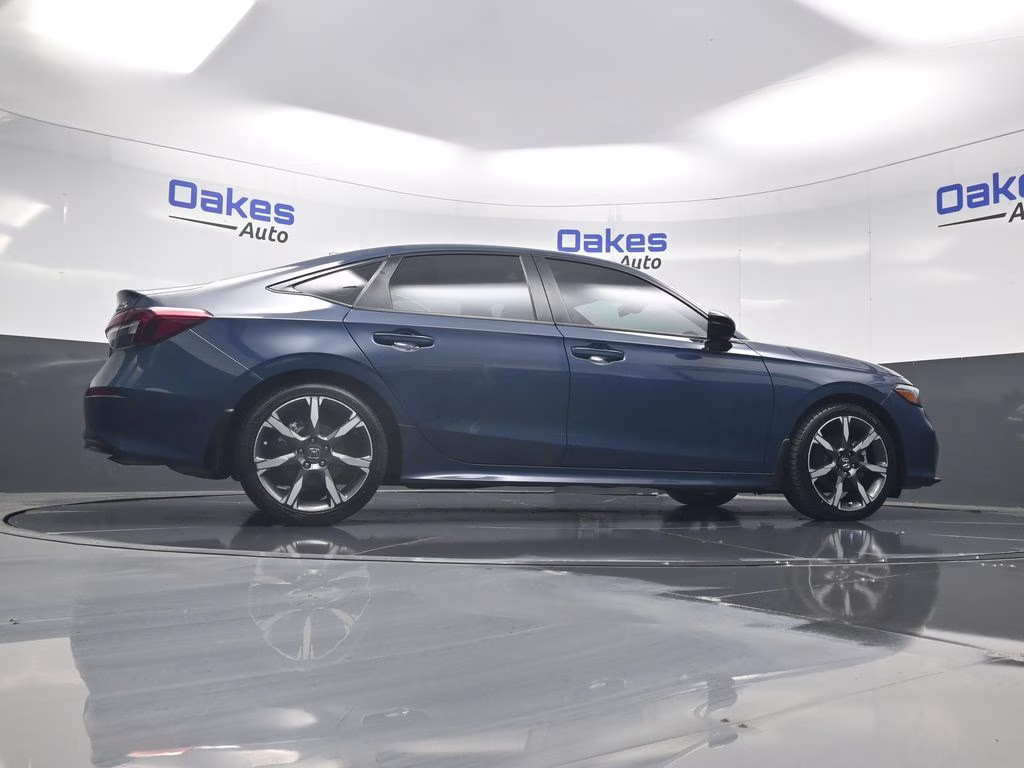 2025 Boost Blue Pearl Honda Civic Hybrid Sport Touring FWD Sedan