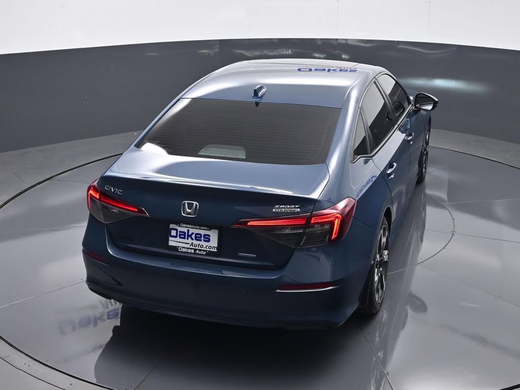2025 Boost Blue Pearl Honda Civic Hybrid Sport Touring FWD Sedan