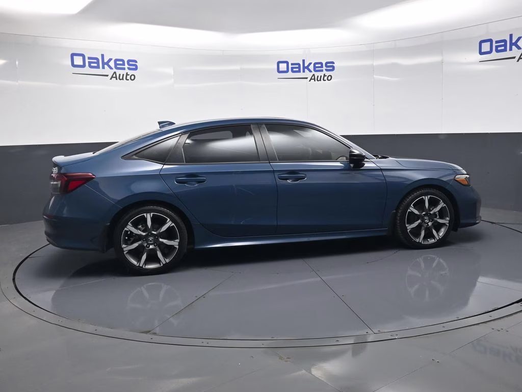 2025 Boost Blue Pearl Honda Civic Hybrid Sport Touring FWD Sedan