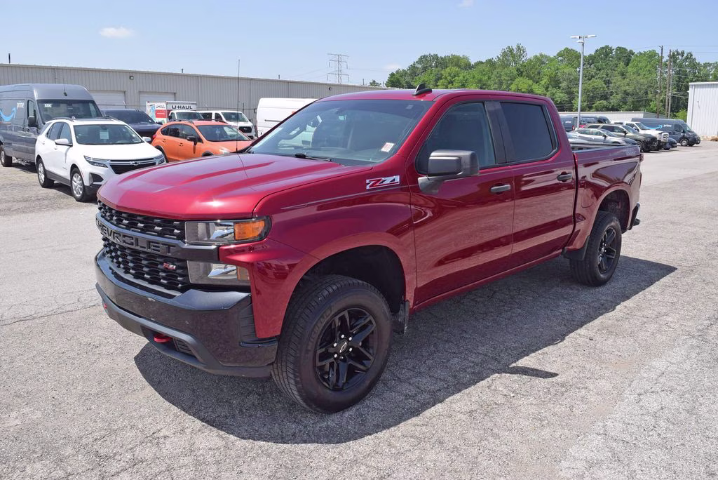 2020 Red Tintcoat Chevrolet Silverado 1500 Custom Trail Boss 4X4 Truck