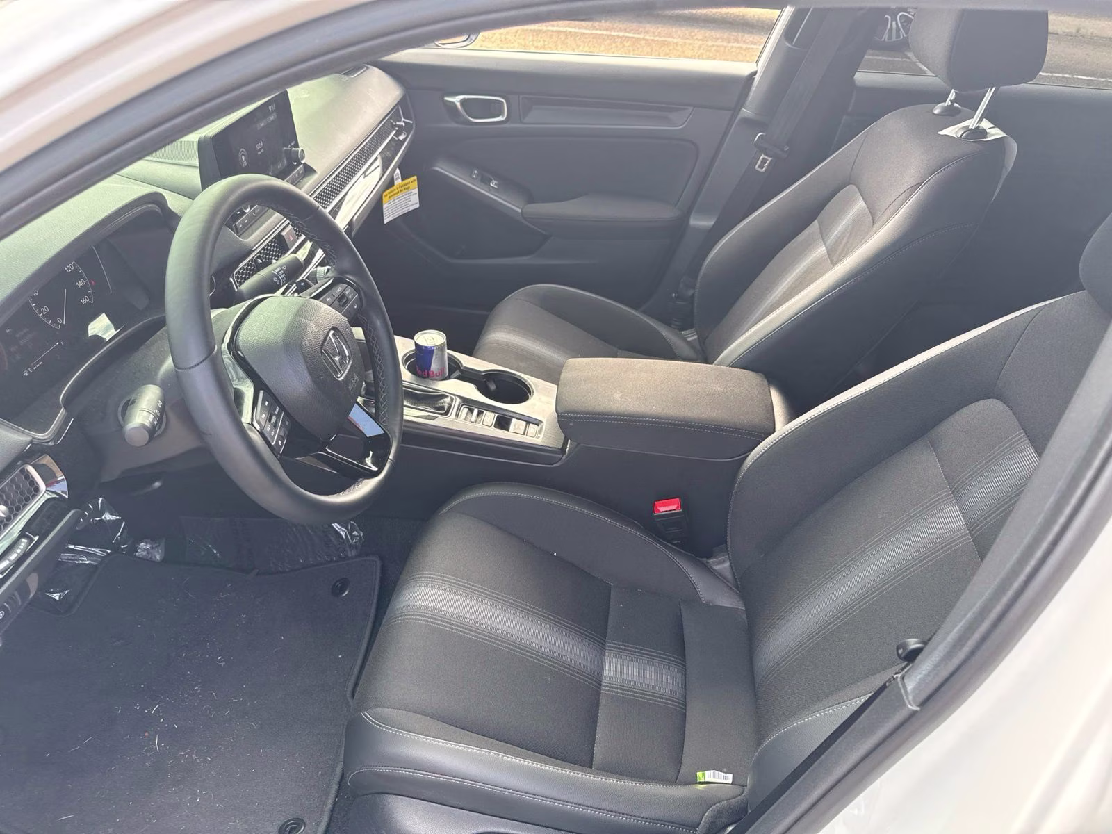 2026 Platinum White Pearl Honda Civic Sport FWD Sedan