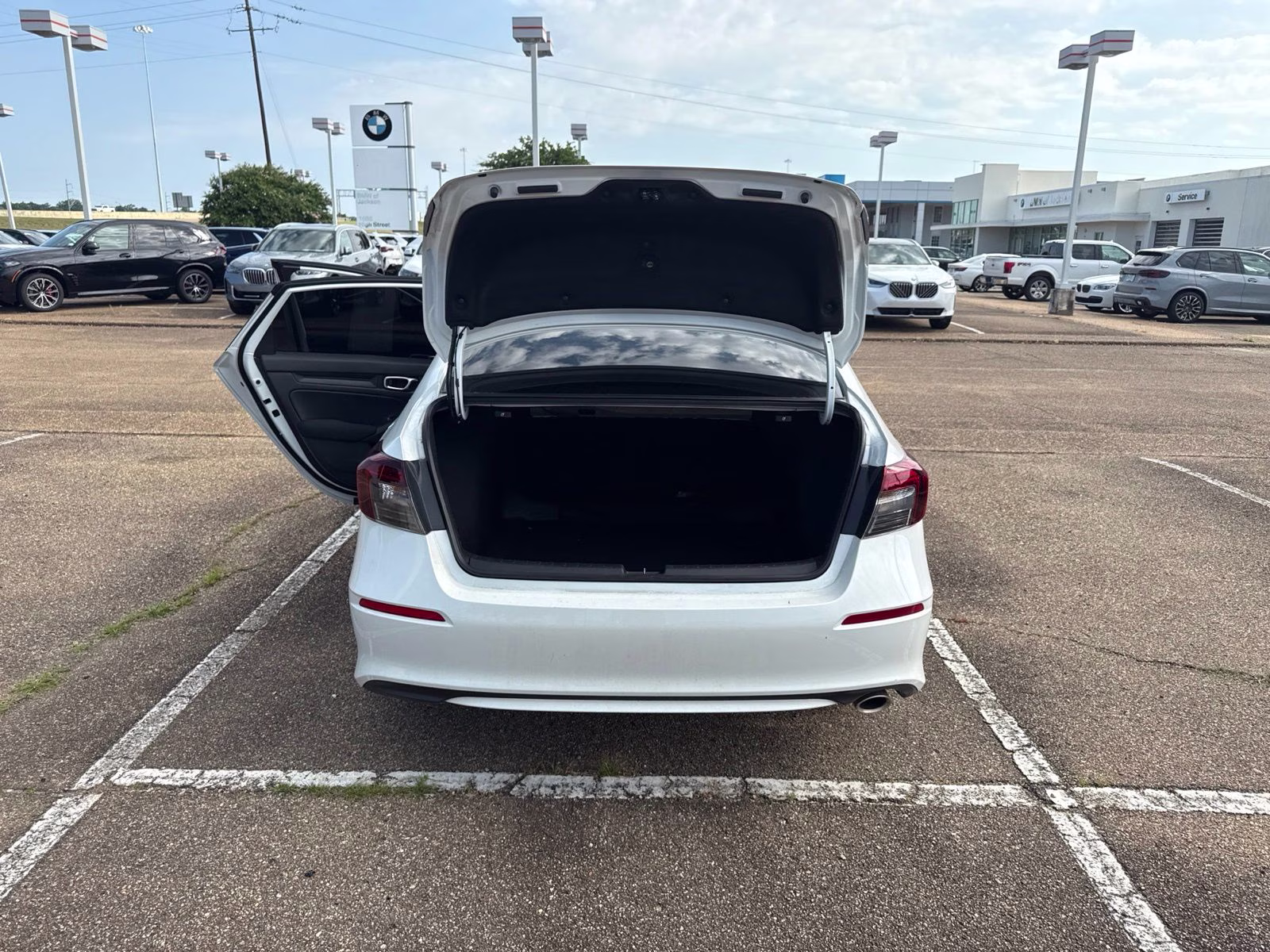 2026 Platinum White Pearl Honda Civic Sport FWD Sedan